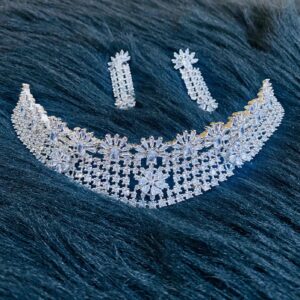 Silver Flower Choker