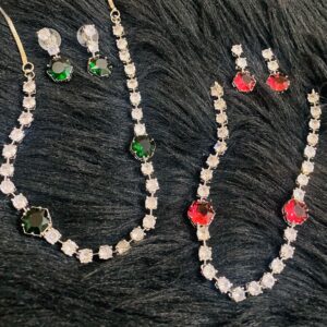 Red Ruby and Emerald Green set