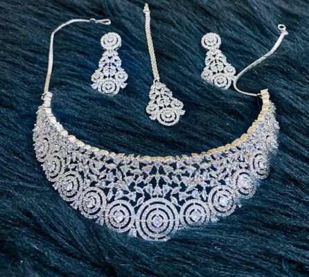 Crystal Zircon Set with Bindia